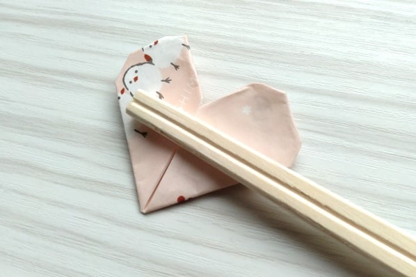 ハート形の箸置き