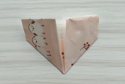 折ったところ