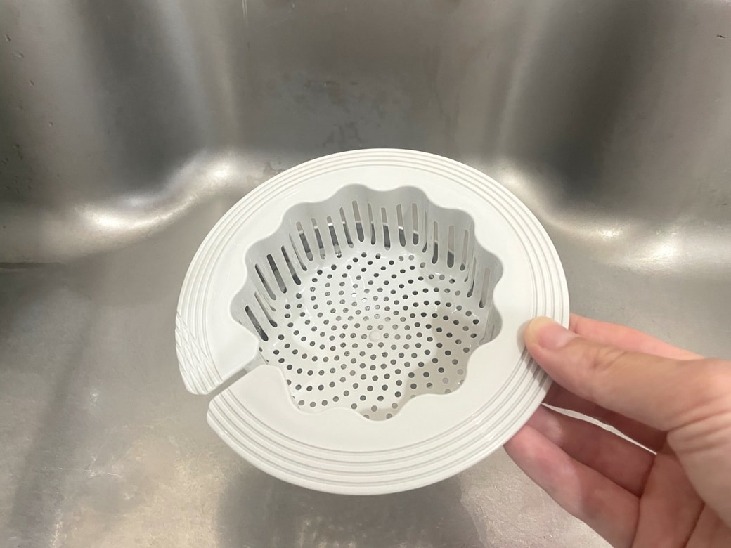 ウェーブ仕様で水が切れやすい