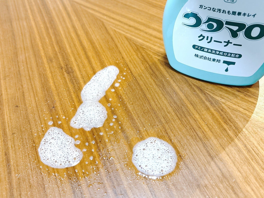 目分量でスプレーしたウタマロクリーナー