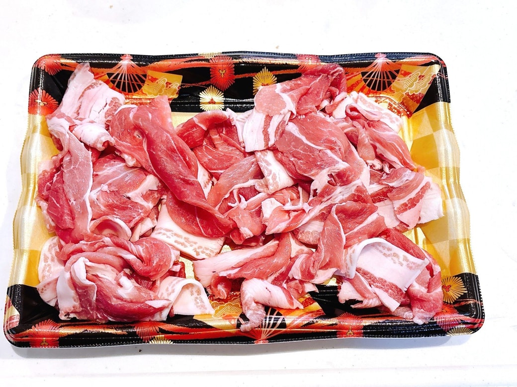 大容量の豚こま肉パック
