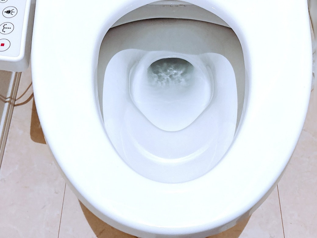 掃除後のトイレ