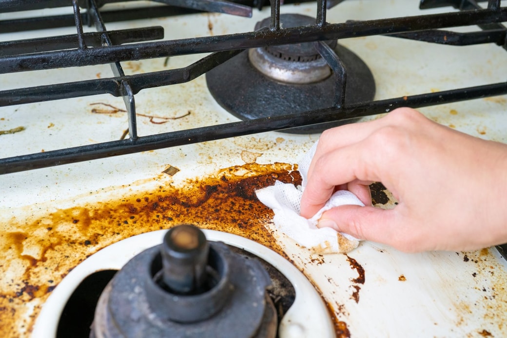 クエン酸が苦手な汚れ②キッチンの油汚れ