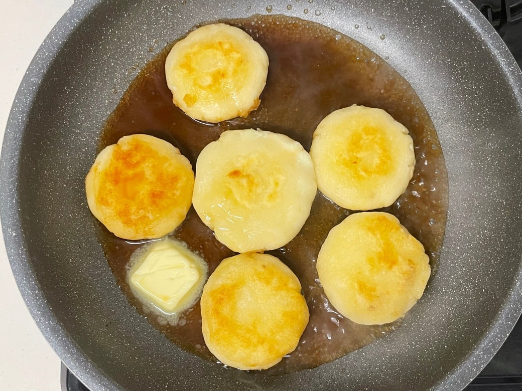 砂糖醤油バターじゃがもち