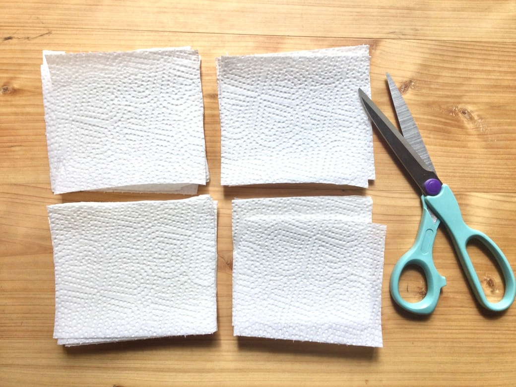 キッチンペーパーを切る