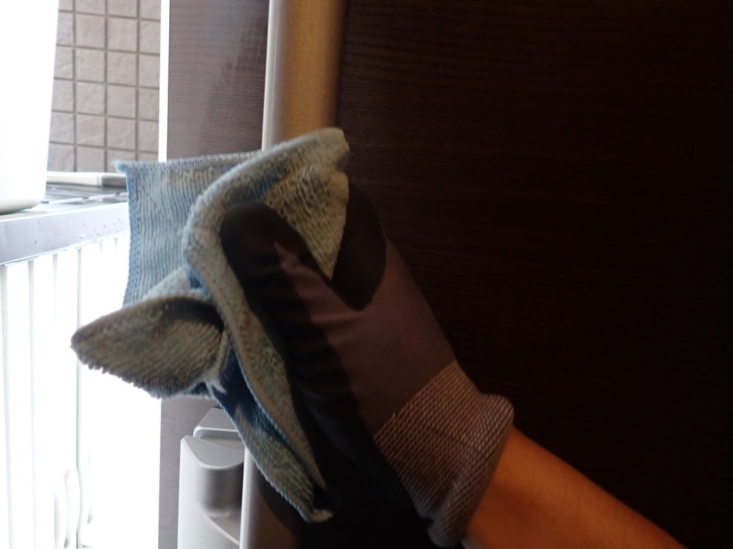 ドアノブ拭き掃除