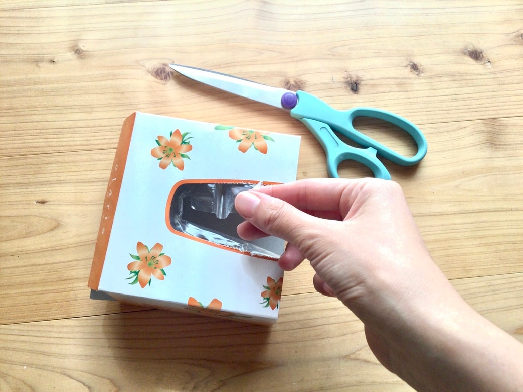 ティッシュの空き箱