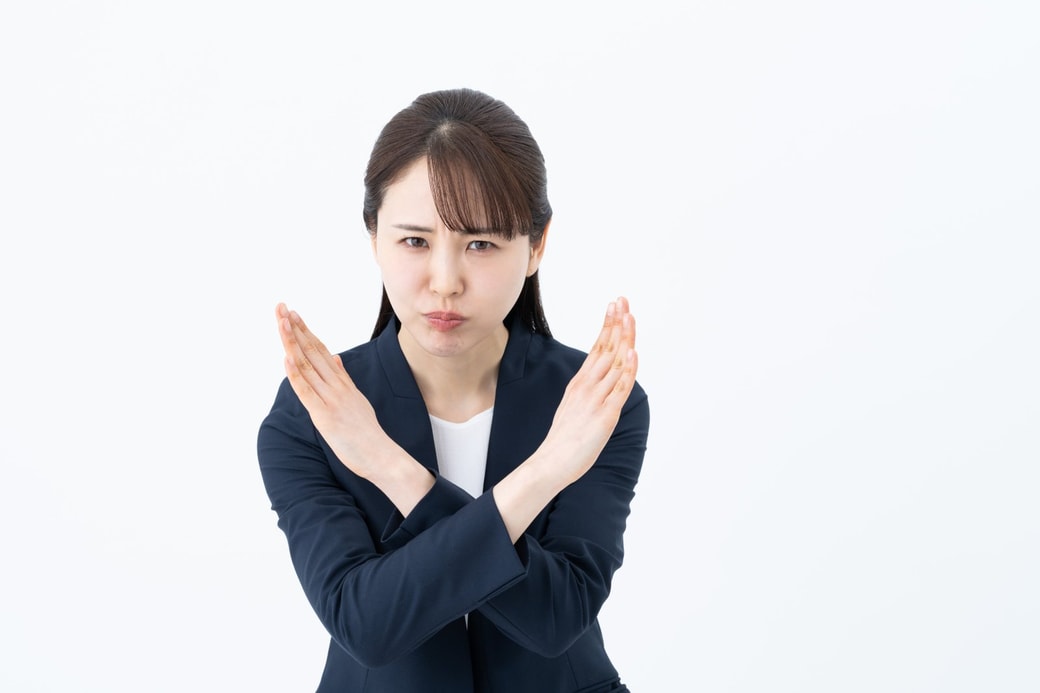 タオルをかけるのは間違い