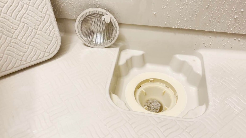 掃除後の排水口の様子
