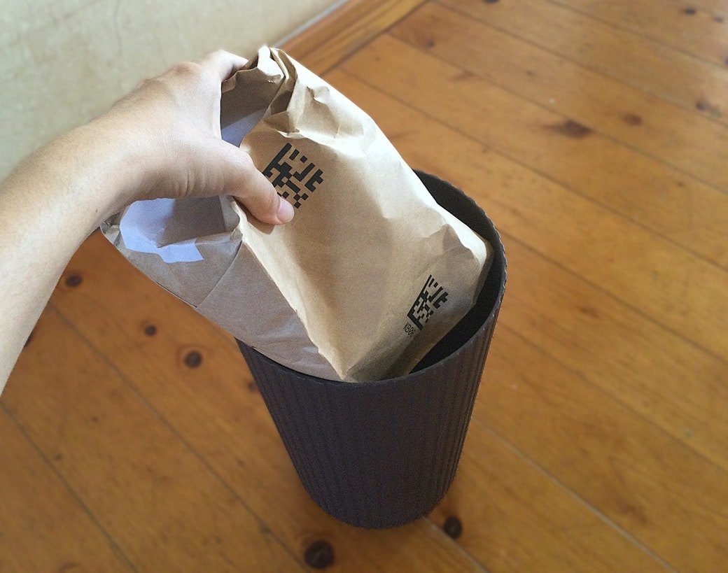 トイレに置くサニタリーボックスとして活用