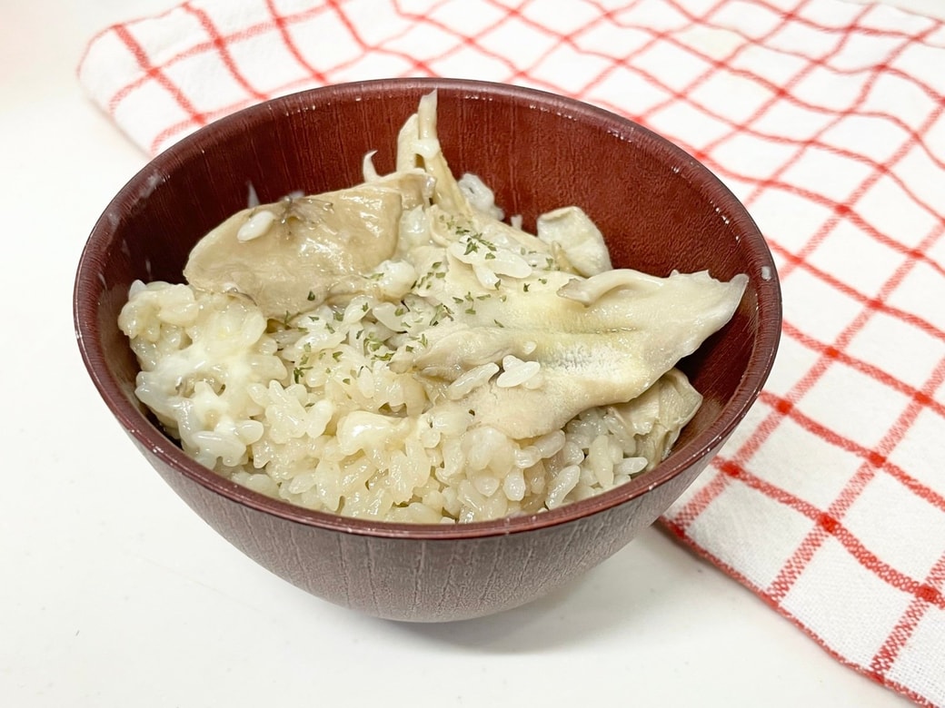 舞茸とカマンベールチーズの炊き込みご飯