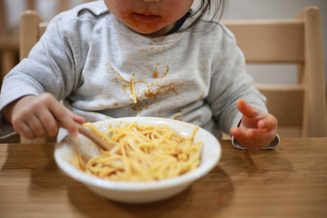 ウタマロクリーナーで落ちにくい汚れ①色素が強い食べこぼし汚れ