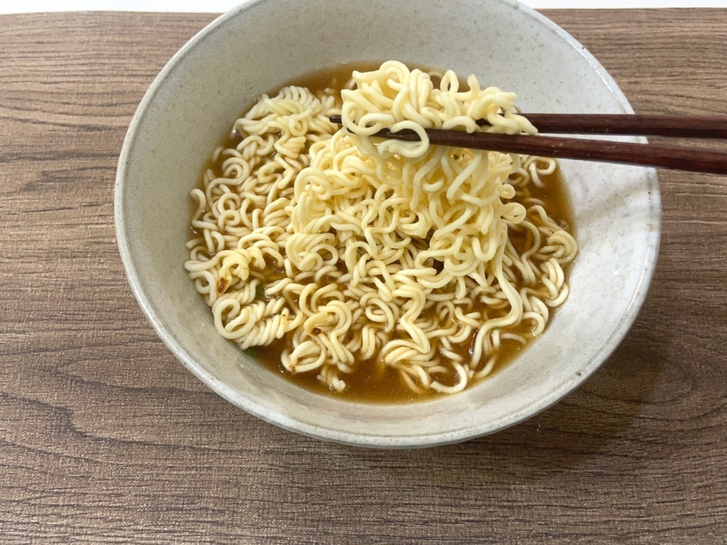 水でも袋麺が作れた