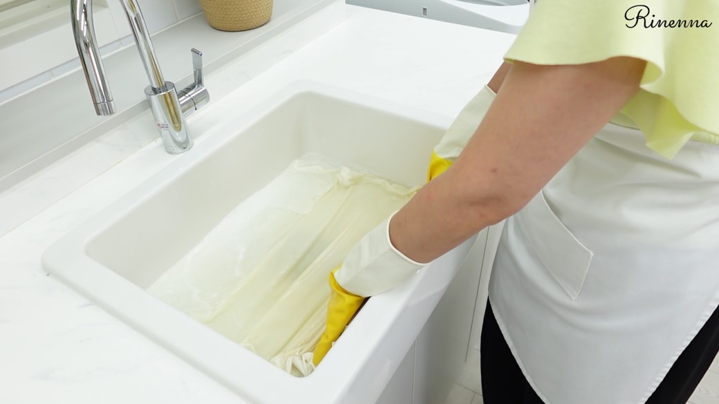 蓄積汚れを落とすつけ置き洗い