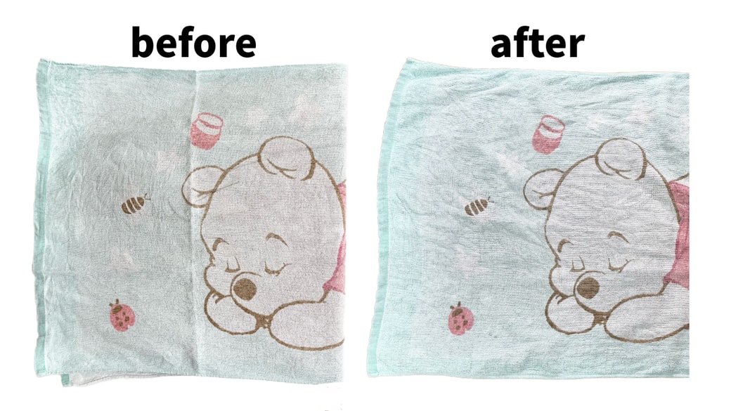 バスタオルのつけ置き後