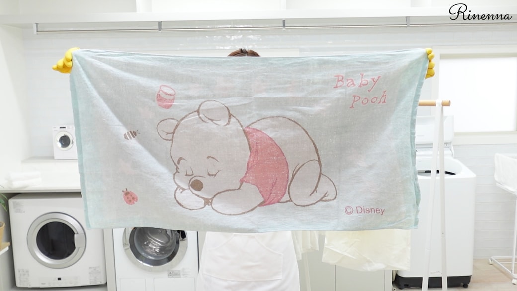 くすんだ印象のバスタオル