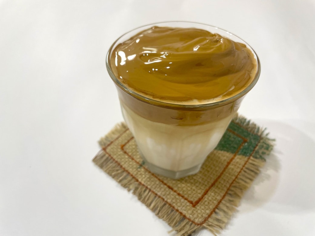 濃厚ダルゴナコーヒーの完成