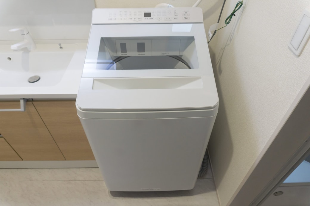 原因①洗濯機が傾いている