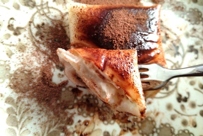 フォークで取ったところ