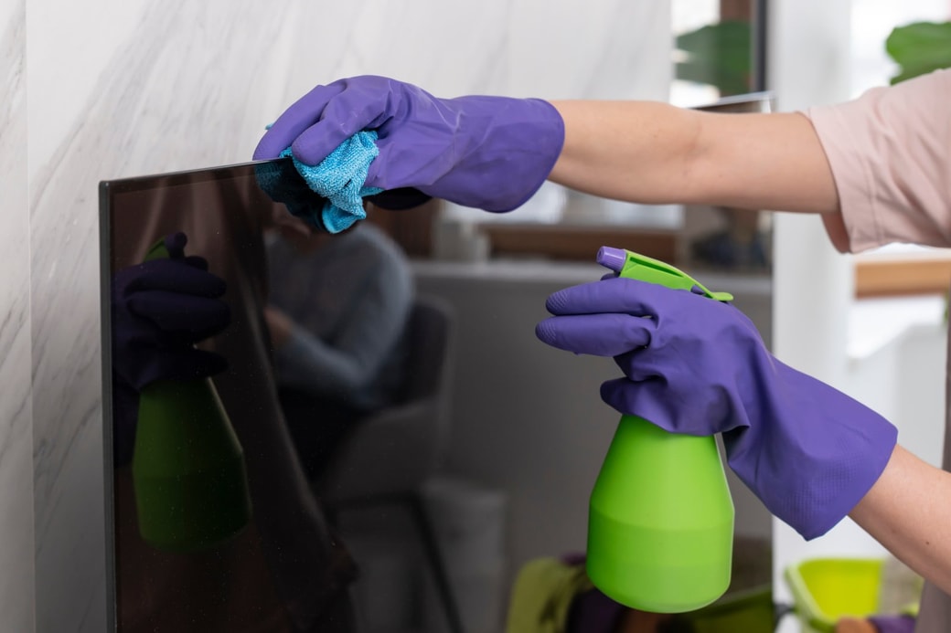 家電のホコリを取り除く