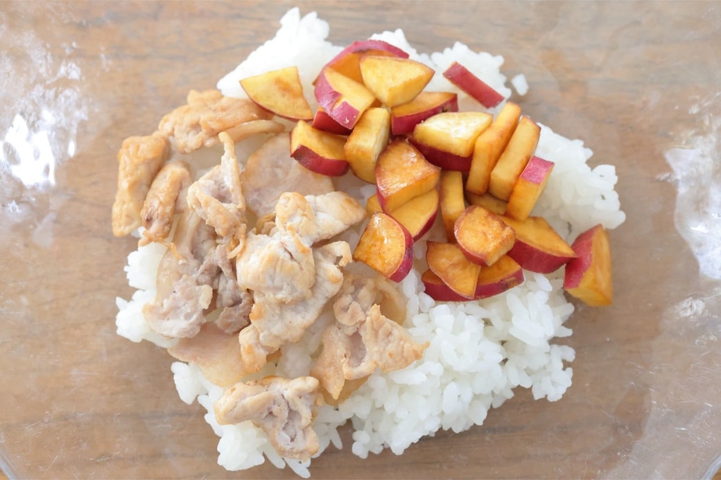 豚肉とさつまいものおにぎり