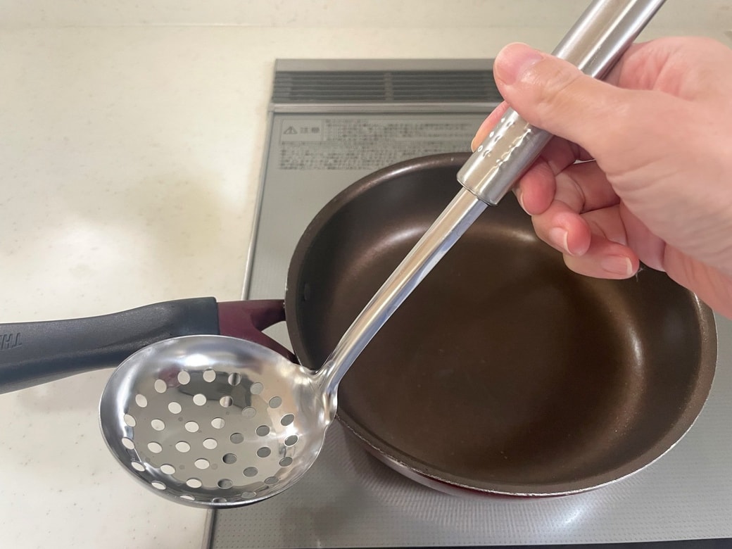 穴あきお玉を使う