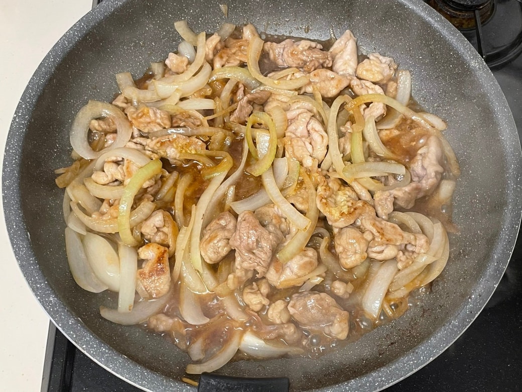 豚こまのしょうが焼き