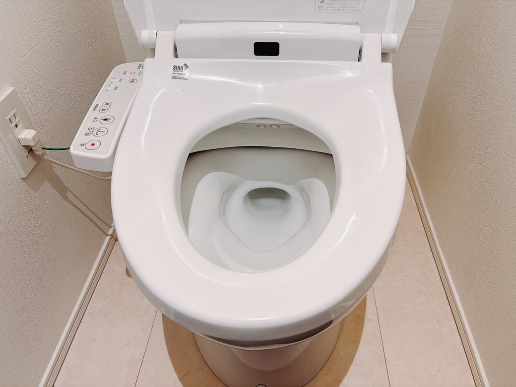 掃除後のトイレ