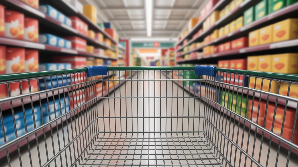 スーパーのお菓子コーナー