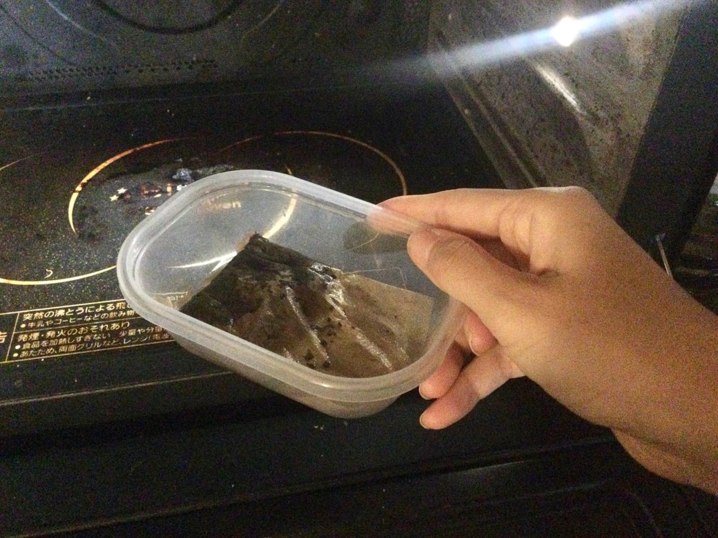 麦茶パックを電子レンジで加熱