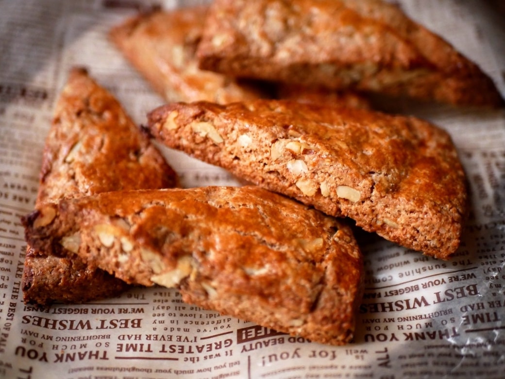 全粒粉とくるみのクッキー