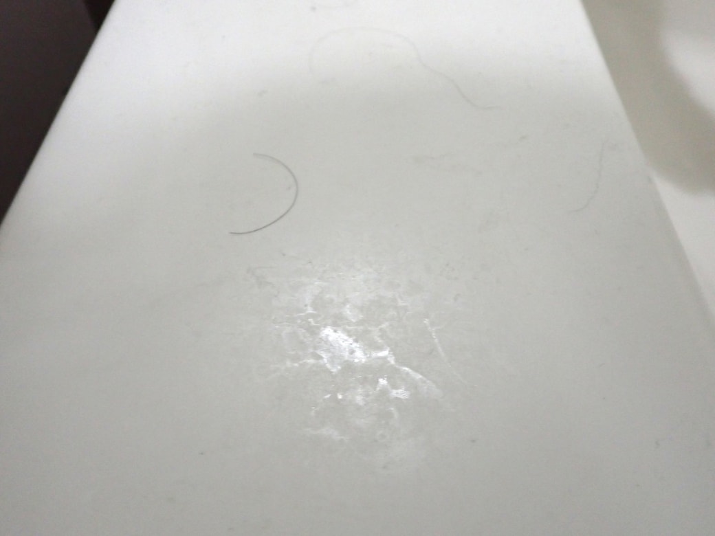 掃除前の洗面台