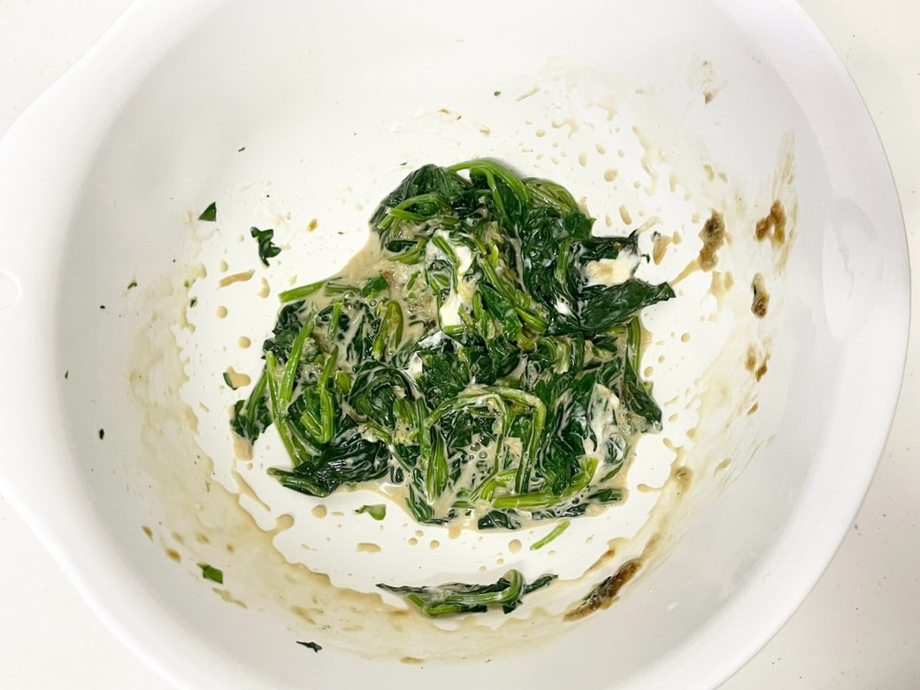 ほうれん草ののり和え