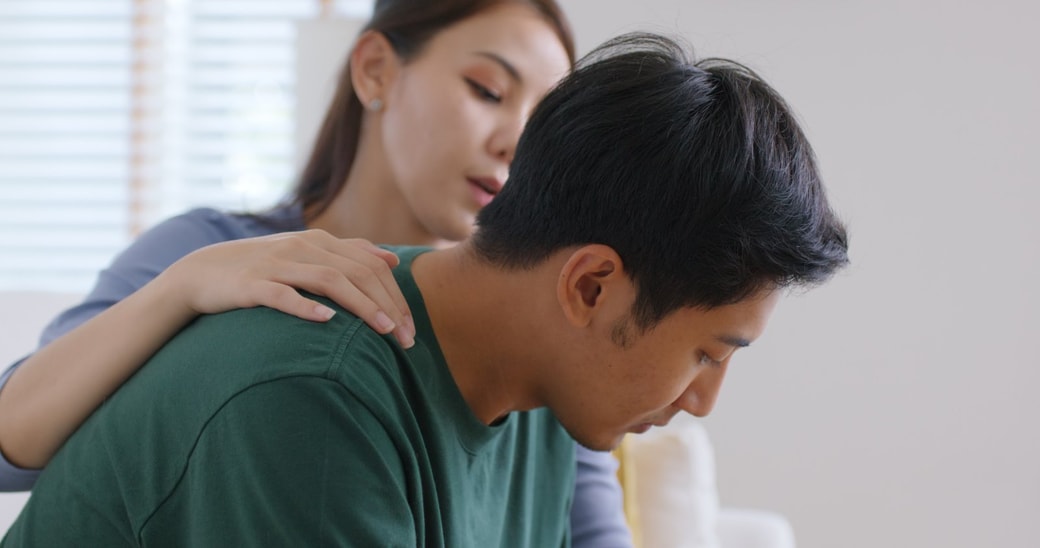 サポートする妻