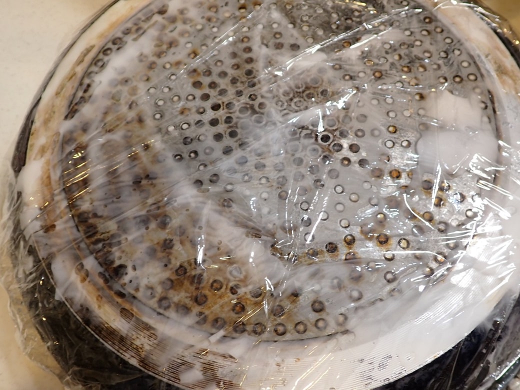 サランラップで巻いた