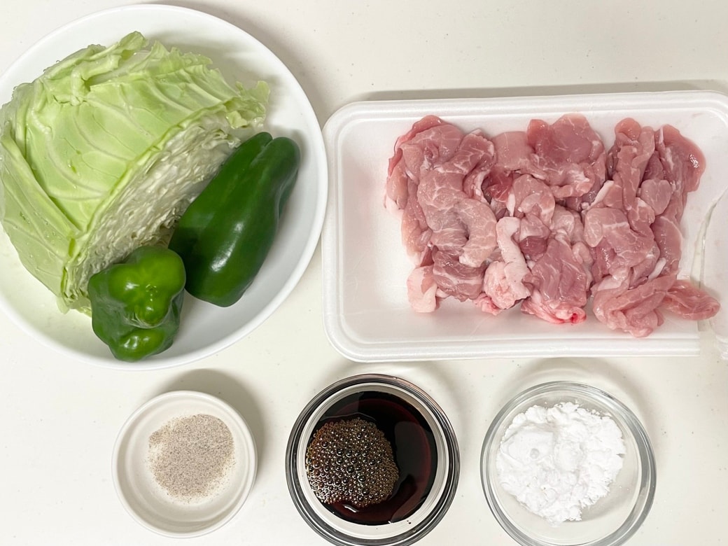 豚こまキャベツ炒め
