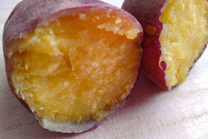 炊飯器で炊いたさつまいも