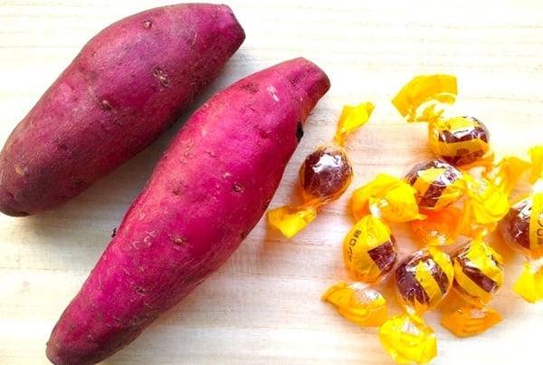 カンロ飴とさつまいも