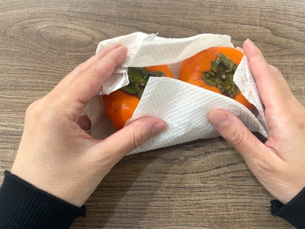 洗って水気を拭く