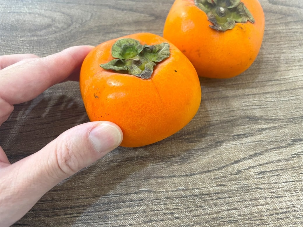 やわらかくなった柿