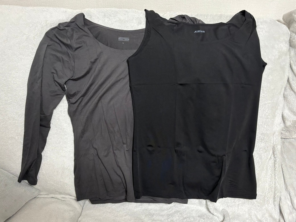 エアリズムとヒートテックを重ね着で解消