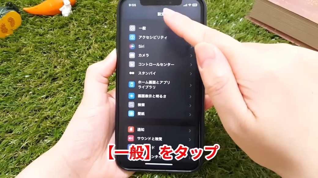 「一般」をタップする