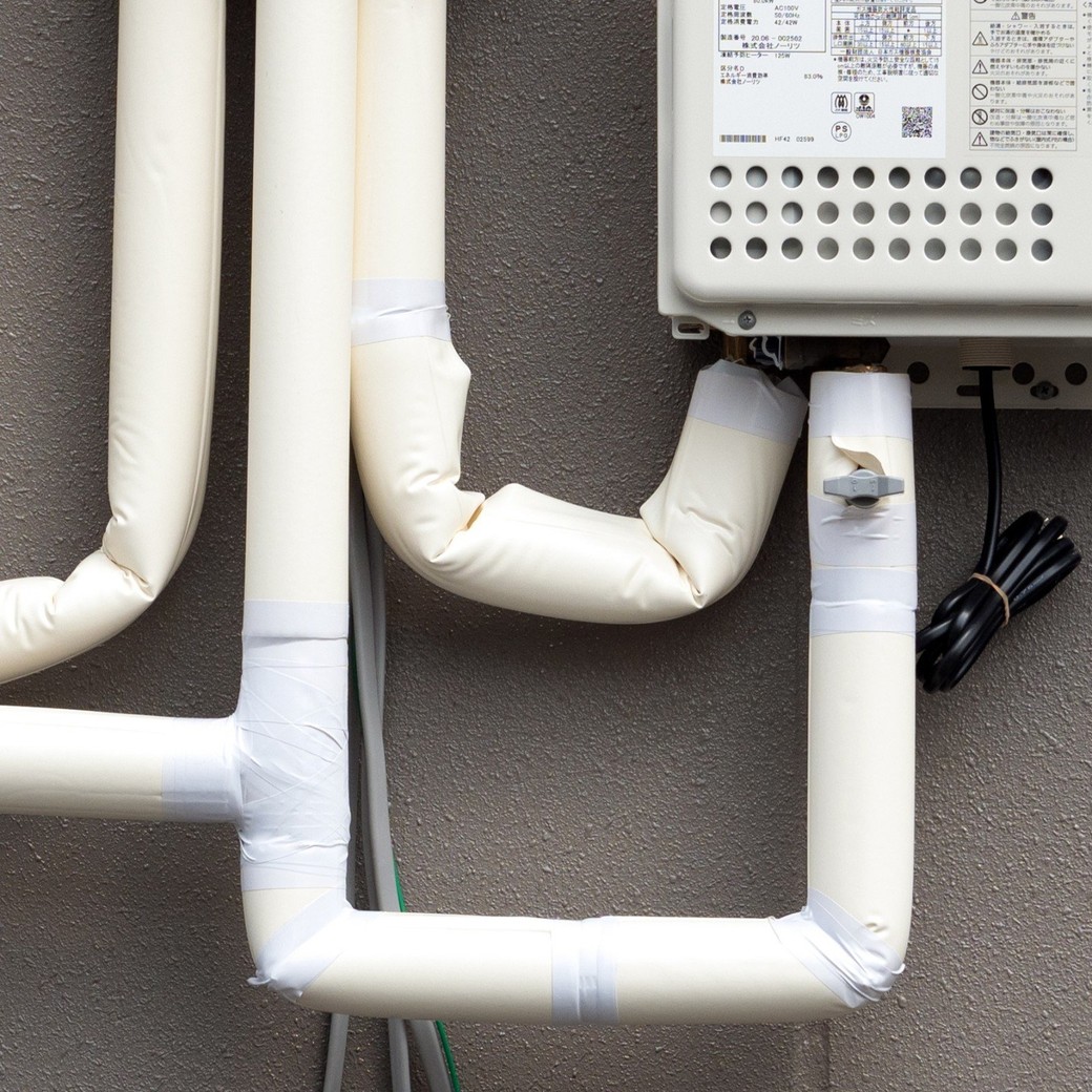 対策③配管に断熱剤を巻く