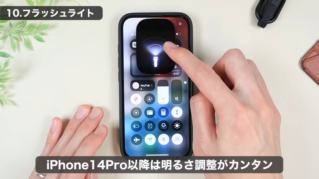 ダイナミックアイランドを搭載したiPhoneの場合