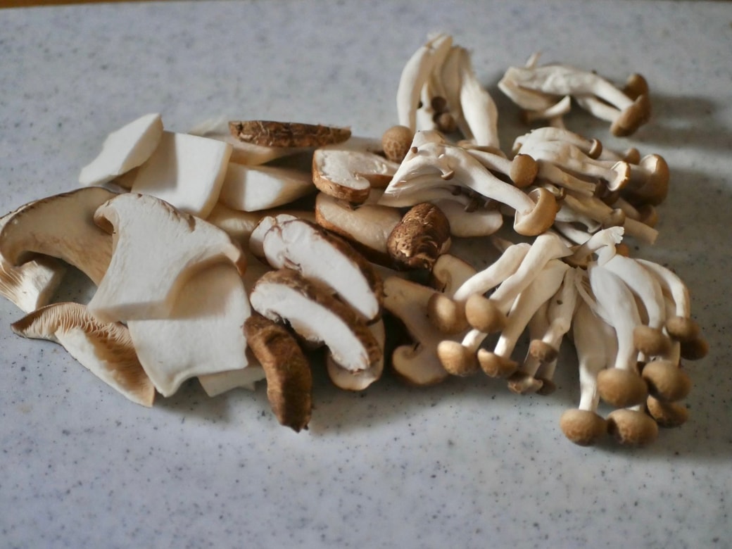きのこの下ごしらえ