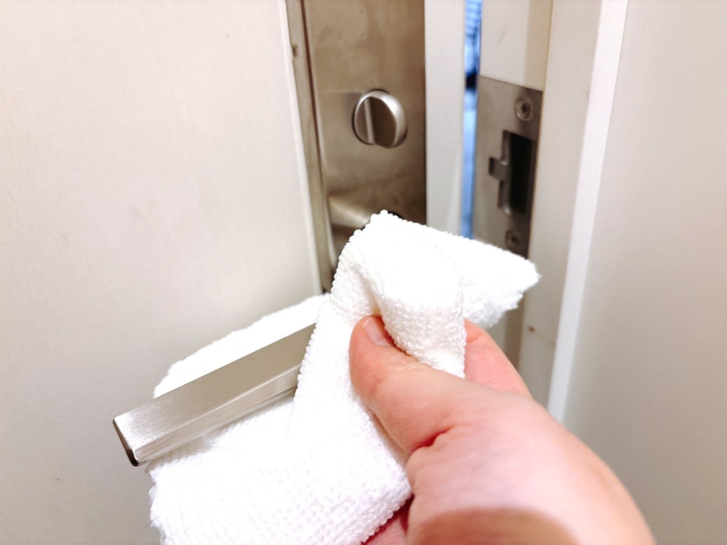 ドアノブ掃除も忘れずに