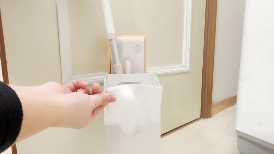 手に取りやすい位置にセット