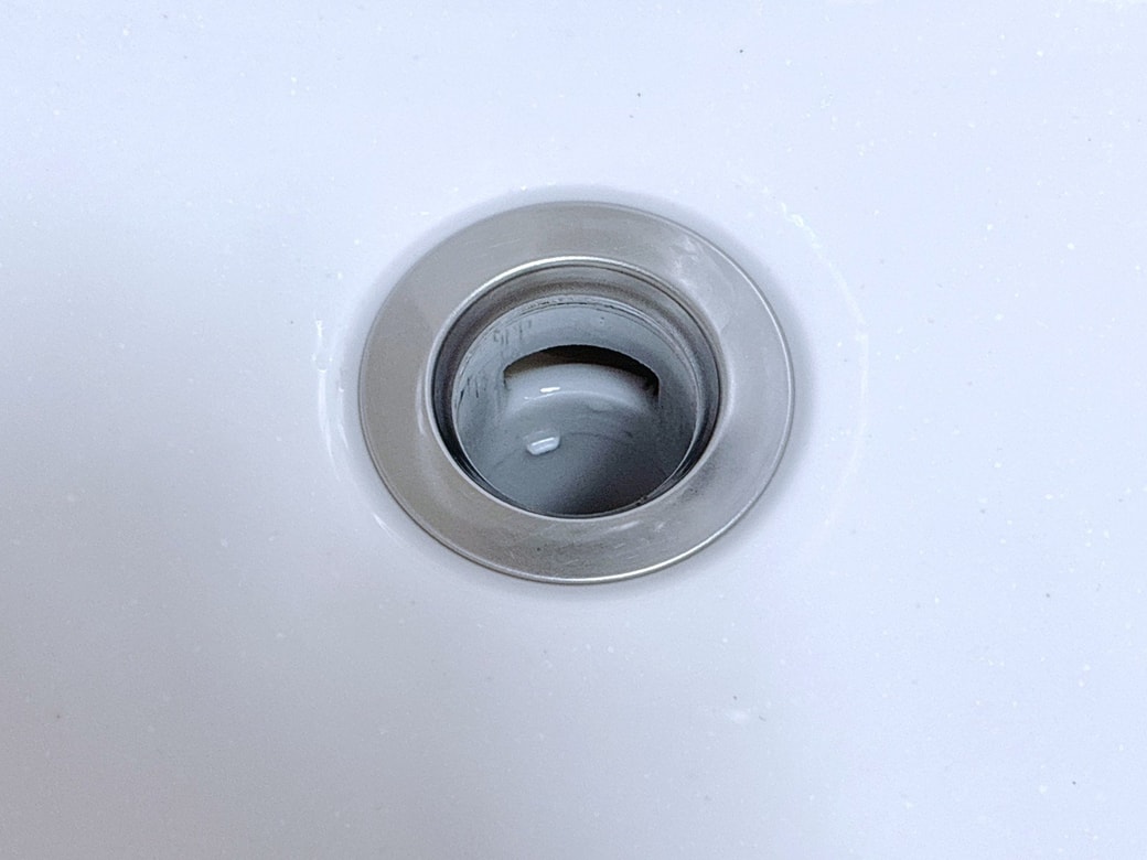 掃除後の排水口