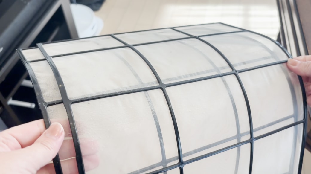 ホコリがついたフィルター