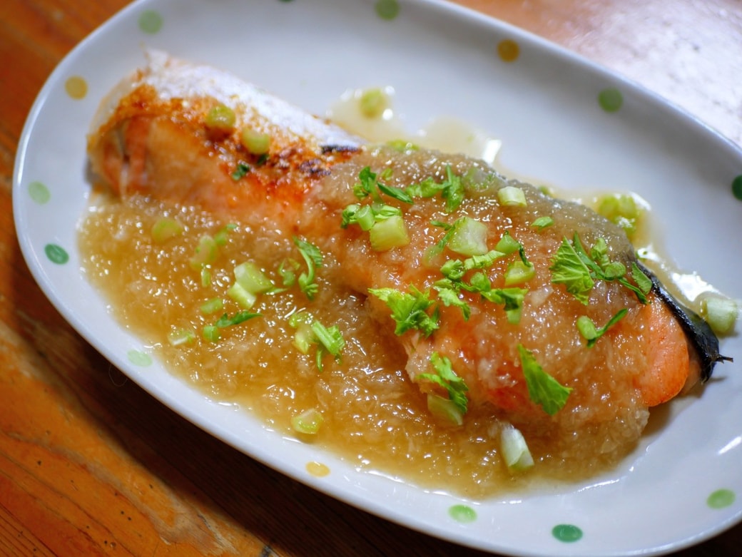 盛り付けたところ